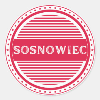 Adesivo Redondo Sosnowiec City Pride Emblem – Polish Identity