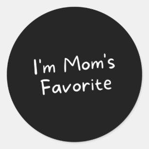 Adesivo Redondo Sou A Novidade Favorita Da Mãe