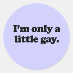 Adesivo Redondo Sou apenas um gay