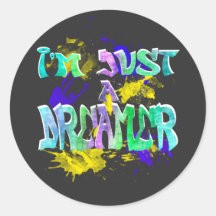 Sou apenas um Grafite de citação inspirador e sonh