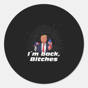 Adesivo Redondo Sou Ck Trump 2024 Patriotic Take America Ck Electi
