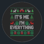 Adesivo Redondo Sou Eu Tudo O Casal De Natal Do Pajama Corresponde<br><div class="desc">Sou Eu Tudo O Casal De Natal Do Pajama Correspondendo Ao Xmas 2</div>