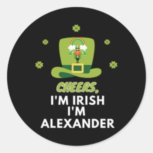Adesivo Redondo Sou Irlandês Sou Alexander