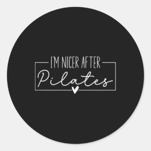Adesivo Redondo Sou Mais Simpático Depois do Pilates, Instrutores