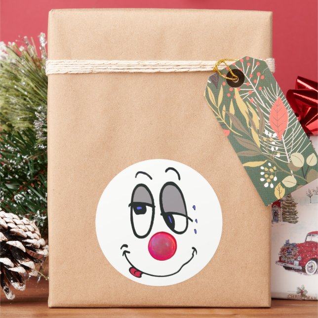 Adesivo Redondo Sou todo sorriso. (Feriado)