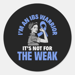 Adesivo Redondo Sou um guerreiro do Ibs - Síndrome de Bowel Irritá