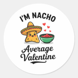 Adesivo Redondo Sou um Nacho Amor Médio