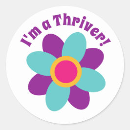 Adesivo Redondo Sou um Thriver!
