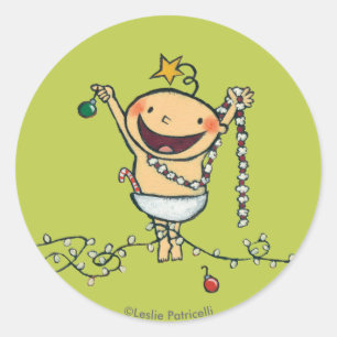 Adesivo Redondo Sou uma Árvore de Natal!