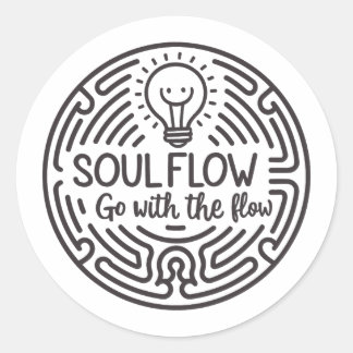 Adesivo Redondo Soul Flow Sticker