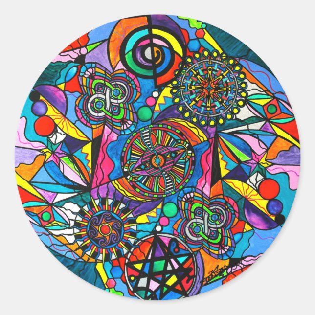 Adesivo redondo "Soul Retrieval" (Frente)