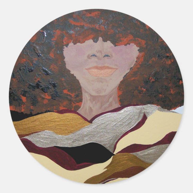 Adesivo Redondo Soul Sista do Kenya Verrett (Frente)