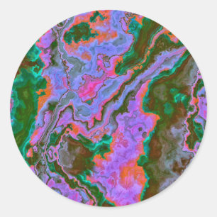 Adesivo Redondo Sour Marble