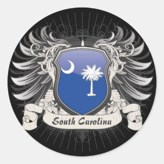Adesivo Redondo South Carolina Crest