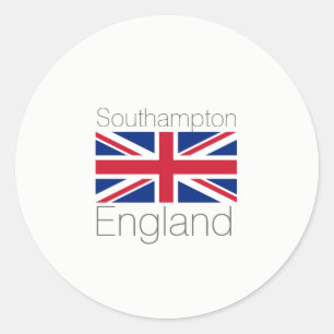 Adesivo Redondo Southampton, England Sticker