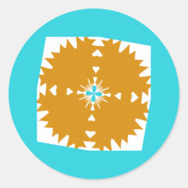Adesivo Redondo Southwestern Vibes