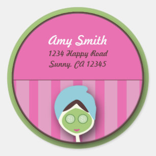 Adesivo Redondo Spa Bachelorette ou Birthday Seal