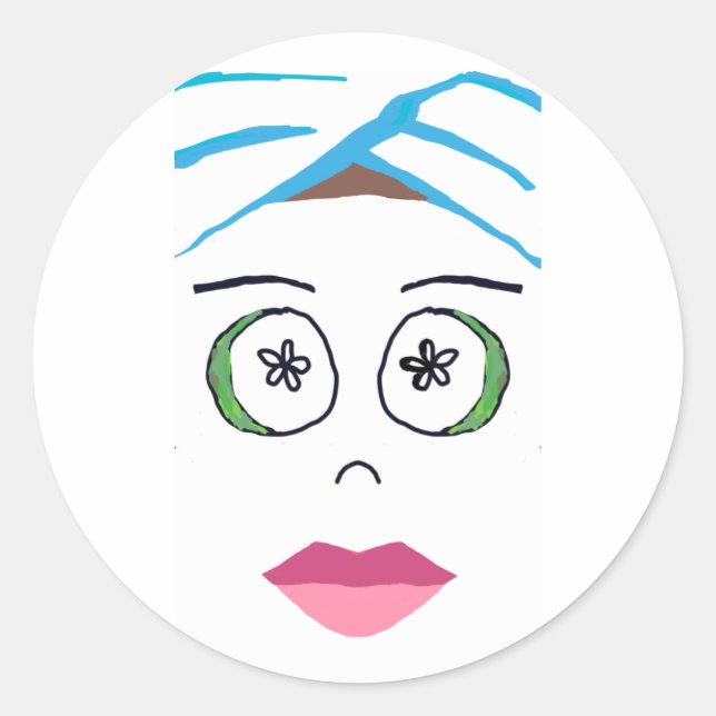 Adesivo Redondo Spa Day Sticker (Frente)