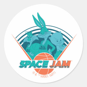 Adesivo Redondo SPACE JAM: UM NOVO LEGADO™   Equipe de retrofúria
