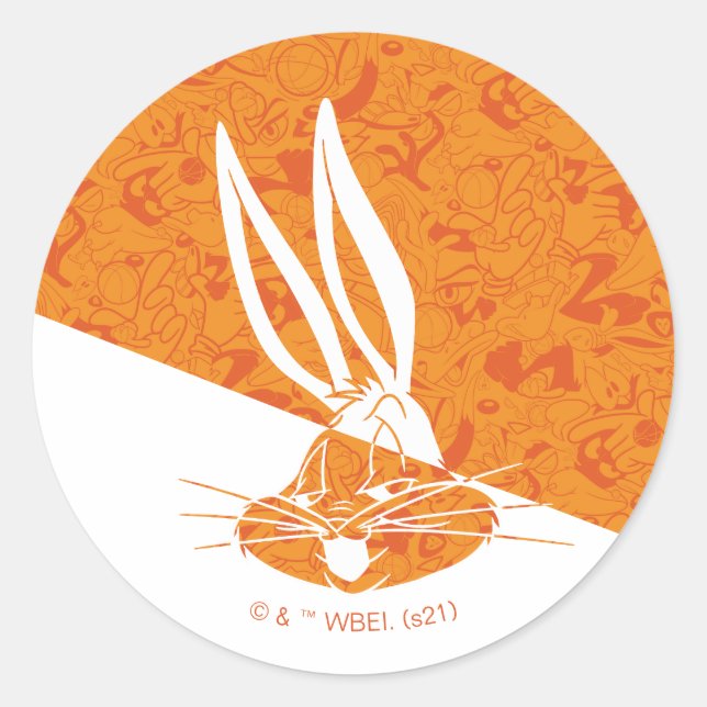 Adesivo Redondo SPACE JAM: UM NOVO LEGADO™ | Padrão do Mod de BUGS (Frente)