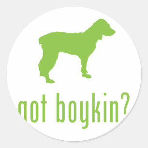 Adesivo Redondo Spaniel de Boykin