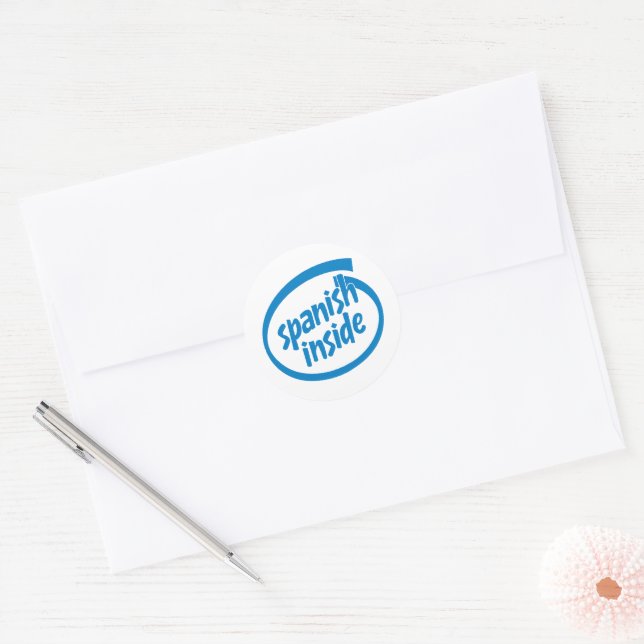 Adesivo Redondo Spanish inside (Envelope)