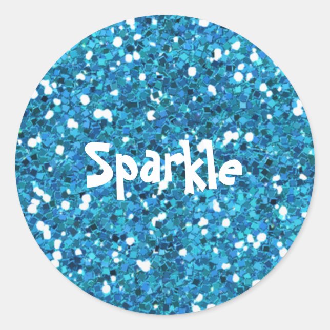Adesivo Redondo Sparkle Sticker (Frente)