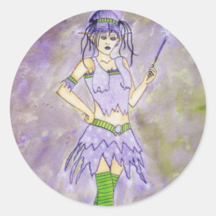 Adesivo Redondo Sparkle Sticker