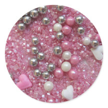 Sparkles do rosa e corações do amor