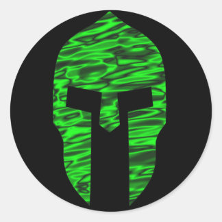 Adesivo Redondo Spartan Green
