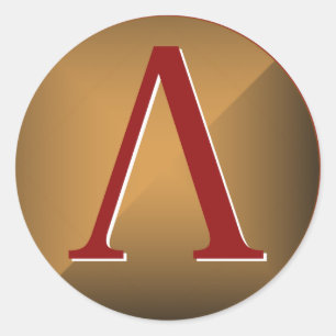 Adesivo Redondo Spartan Lambda Shield