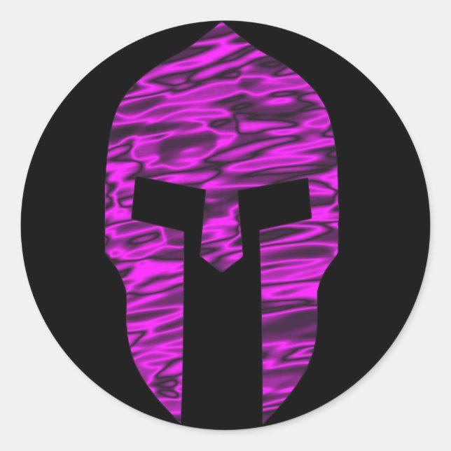 Adesivo Redondo Spartan Rosa (Frente)