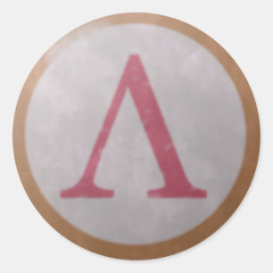 Adesivo Redondo Spartan Shield Sticker
