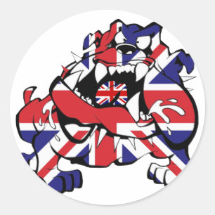 Adesivo Redondo Special Bulldog Britânica