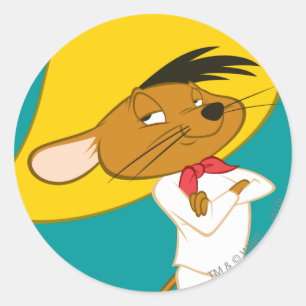 Adesivo Redondo SPEEDY GONZALES™ Cor Confiante