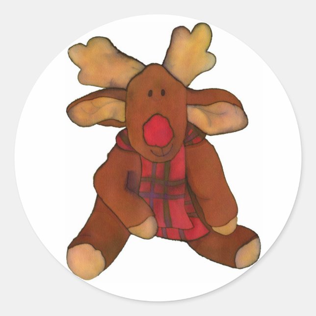 Adesivo Redondo Spencer Reindeer Sticker (Frente)