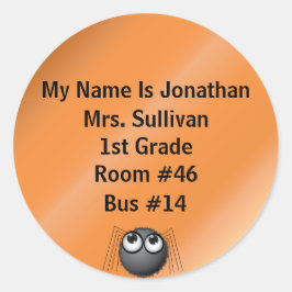 Adesivo Redondo Spider Nametag