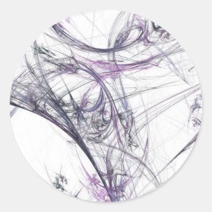 Adesivo Redondo Spider Web Fractal BackgroundRound Sticker