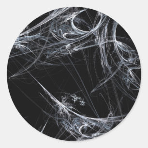 Adesivo Redondo Spider Web Fractal BackgroundRound Sticker