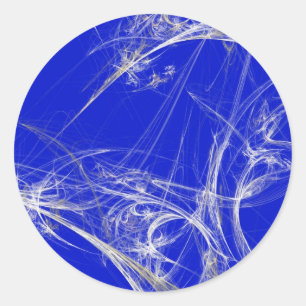 Adesivo Redondo Spider Web Fractal BackgroundRound Sticker