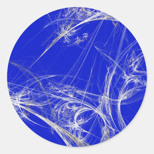 Adesivo Redondo Spider Web Fractal BackgroundRound Sticker (Frente)
