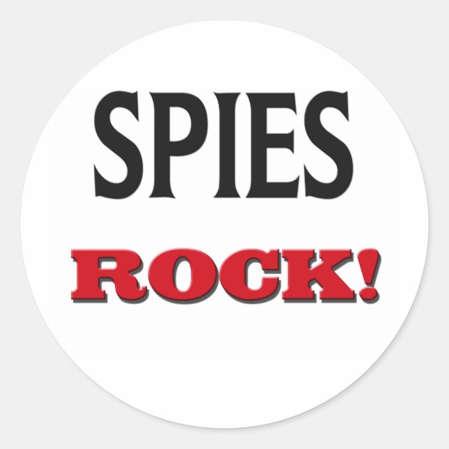 Adesivo Redondo Spies Rock (Frente)