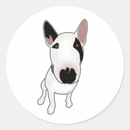 Adesivo Redondo Spike, o Bull Terrier Inglês