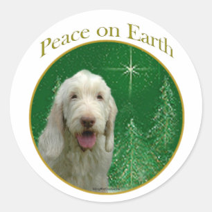 Adesivo Redondo Spinone Italiano Peace