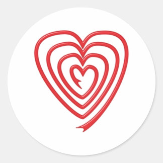 Adesivo Redondo Spiralherz spiral heart