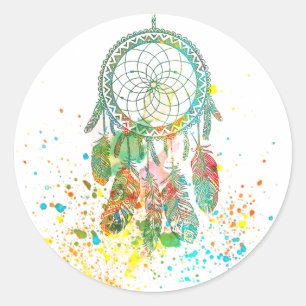 Adesivo Redondo Splatter de Dreamcatcher