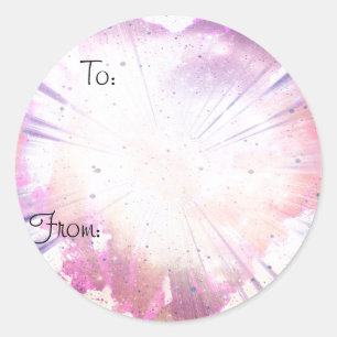 Adesivo Redondo Splatter Natal