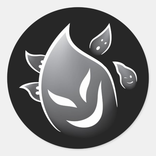 Adesivo Redondo Spooky Ghosts (Frente)