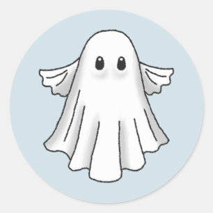 Adesivo Redondo Spooky Halloween Ghost