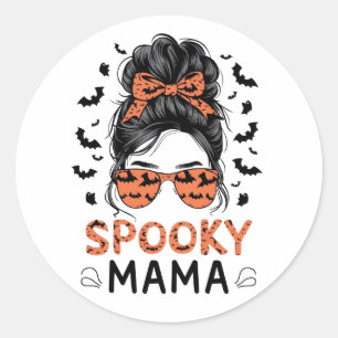 ADESIVO REDONDO SPOOKY MAMA